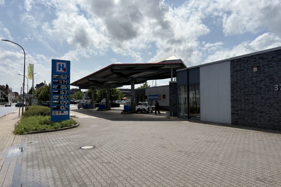 Hempelmann Tankstelle in Herford (NRW) mit HVO100 aufgenommen in der HVO Karte für Deutschland (xtl-finder.com)