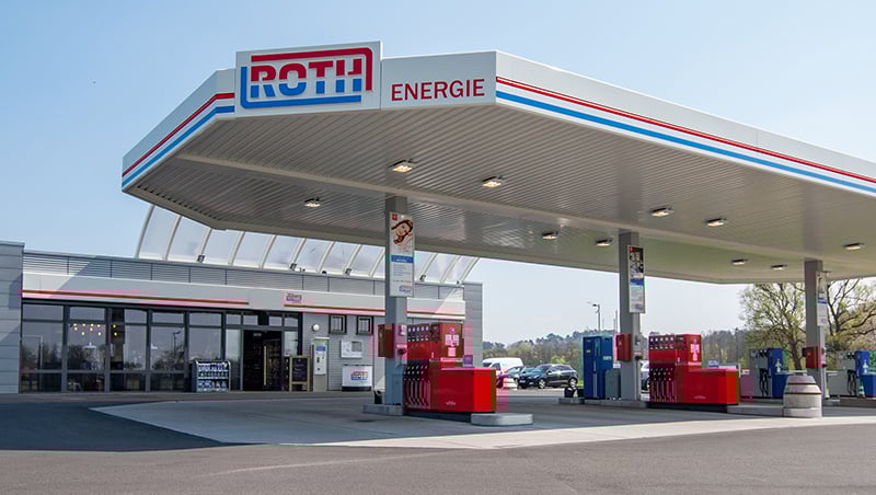 17 Standorte mit HVO100 von ROTH Energie in HVO Karte aufgenommen